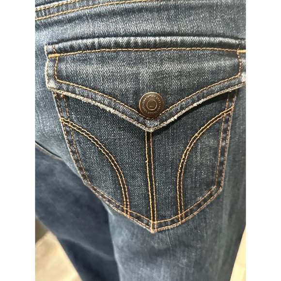 Ann Taylor LOFT Cotton Spandex Blend Slim Boot Denim Blue Jeans Size 10P - Picture 4 of 11